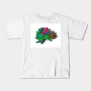 Brain fibres side view right, DTI scan (C038/4665) Kids T-Shirt